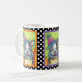 MUG BOSTON TERRIER HALLOWEEN CLOWN, CHIEN CLASSIQUE (Devant gauche)