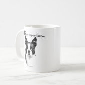 Mug Boston Terrier Joyeux Visage (Devant gauche)