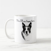 Mug Boston Terrier Joyeux Visage (Gauche)