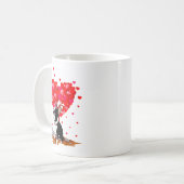 Mug Boston Terrier Lover Heart Shape Boston Terrier Va (Devant gauche)