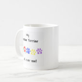 Mug Boston Terrier Marche Sur Moi (Devant gauche)