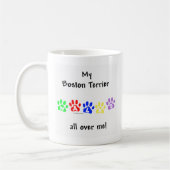 Mug Boston Terrier Marche Sur Moi (Gauche)