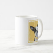 Mug Boston Terrier Peinture - Cute Original Chien Art (Devant droit)
