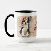 Mug Boston Terrier Pirate (Gauche)