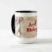 Mug Boston Terrier Pirate (Devant gauche)