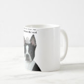 Mug Boston Terrier :  Que voulez-vous dire "non" ? (Devant droit)