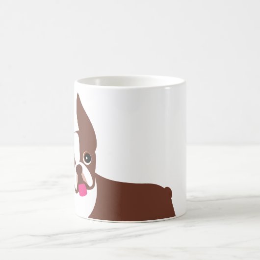 Mug Boston Terrier Rouge Brown et blanc (Centre)