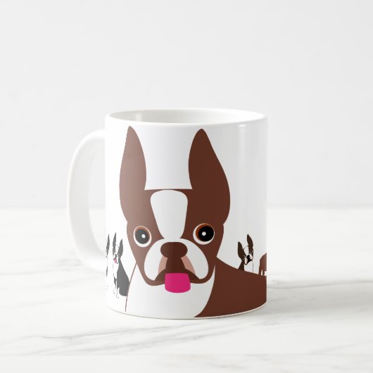 Mug Boston Terriers (Devant gauche)
