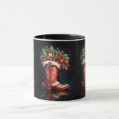 Mug Bot de cow-boy de Noël sud-ouest mignon (Centre)