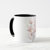 Mug Botanical Floral Illustration | Minimal Nature Aes (Devant gauche)