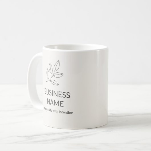 Mug Botanical Neutral Minimalist Small Business (Devant gauche)