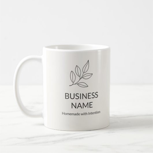 Mug Botanical Neutral Minimalist Small Business  (Gauche)