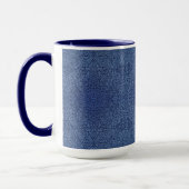 Mug Botanical Pattern in Blue 2 (Gauche)