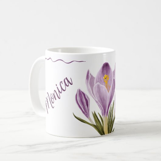 Mug Botanical Spring Crocus Flower (Devant gauche)