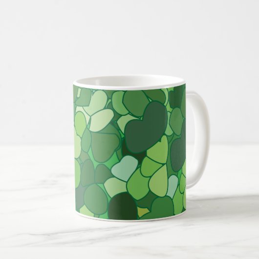 Mug Botanique à feuilles vertes (Devant droit)