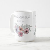 Mug Botanique Aquarelle de la Mère de la Mariée (Devant gauche)
