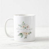 Mug Botanique Blanc Floral Mère de la Mariée (Gauche)