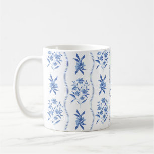 Mug Botanique Bleu et Blanc
