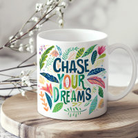 Botanique colorée "Chase Your Dreams"