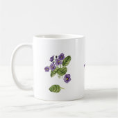 Mug botanique de violet (Gauche)