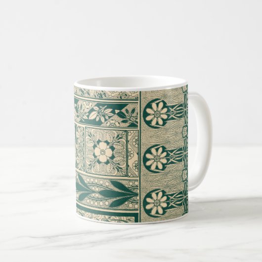 Mug Botanique décorative Art nouveau Motif (Devant droit)