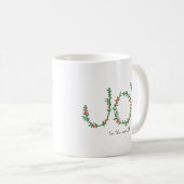 Mug Botanique d'hiver JOIE adorée Noël (Devant droit)