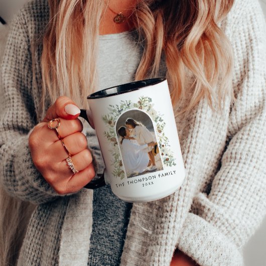 Mug Botanique Eucalyptus Verdure Noël personnalisé