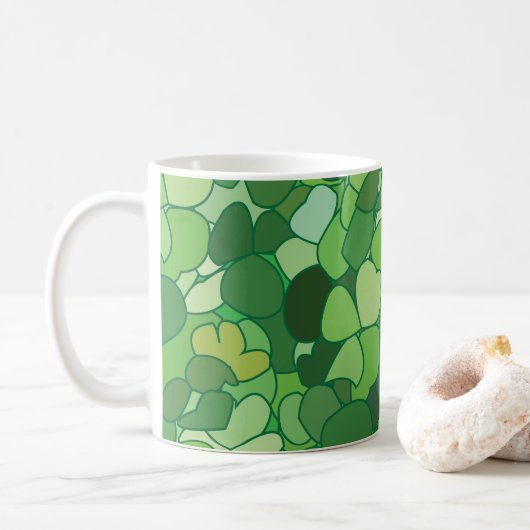 Mug Botanique Feuille Verte (Avec donut)