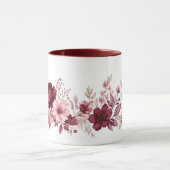 Mug Botanique florale bordeaux (Centre)