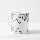 Mug Botanique Noir Blanc (Devant gauche)