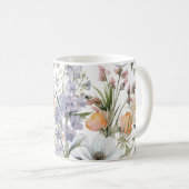 Mug Botanique pastel couleurs fleur sauvage été fleuri (Devant droit)