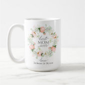 Mug Botanique Rose Floral Meilleure Maman Jour des mèr (Gauche)