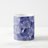 Mug Botanique Violet Floral Line Art (Centre)