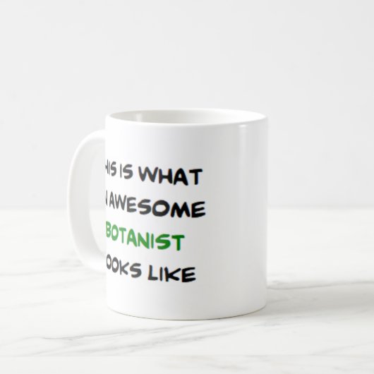 Mug botaniste, génial (Devant gauche)