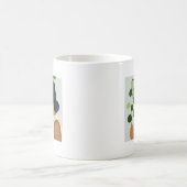Mug Botany Portrait - Femme avec verdure (Centre)