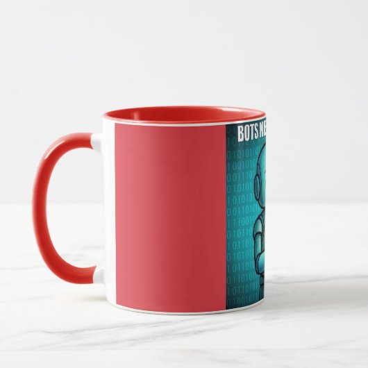 Mug Bots Need Love Too - Red Combo (Gauche)