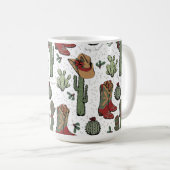 Mug Botte de cow-boy de Noël (Devant droit)