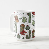 Mug Botte de cow-boy de Noël (Devant gauche)