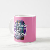 Mug Botte de garçon de fille Favorite Bridesmaid rose (Devant gauche)
