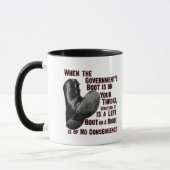 Mug Botte de Jack de gouvernement sur votre cou (Gauche)