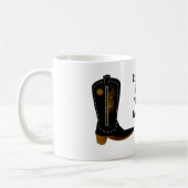 Mug Bottes de cow-boy de danse carrée (Gauche)