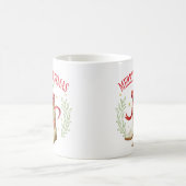 Mug Bottes de cowboy de Noël occidentales (Centre)