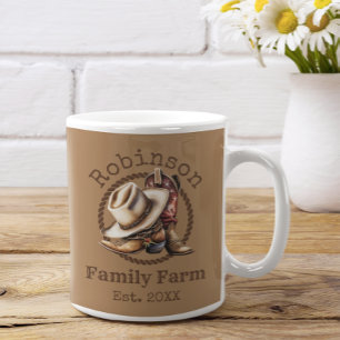 Mug Bottes de cowboy western de ferme familiale person