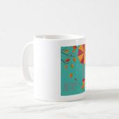 Mug Bottes de pluie d'automne et feuilles d'automne pa (Devant gauche)