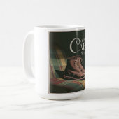Mug Bottes de saison de cabane confortable Plaid autom (Devant gauche)