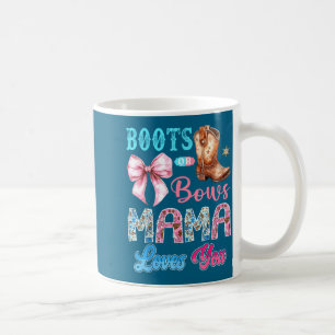 Mug Bottes ou arcs Maman t'aime révélation du sexe Wes