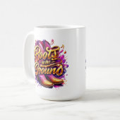 Mug Bottes sur le sol : Bottes d'aquarelle (Devant gauche)