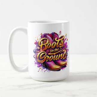 Mug Bottes sur le sol : Bottes d'aquarelle