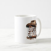 Mug Bottes sur le terrain : Vibes de campagne (Devant droit)