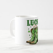Mug Bottes Western Lucky Girl Saint-Patrick (Devant gauche)